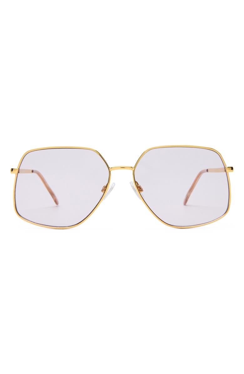 AIRE Altair 61mm Aviator Sunglasses, Main, color, Gold / Sand / Lavender Tint