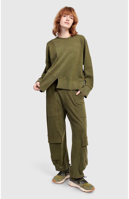 Alembika Cargo Sweatpants In Green