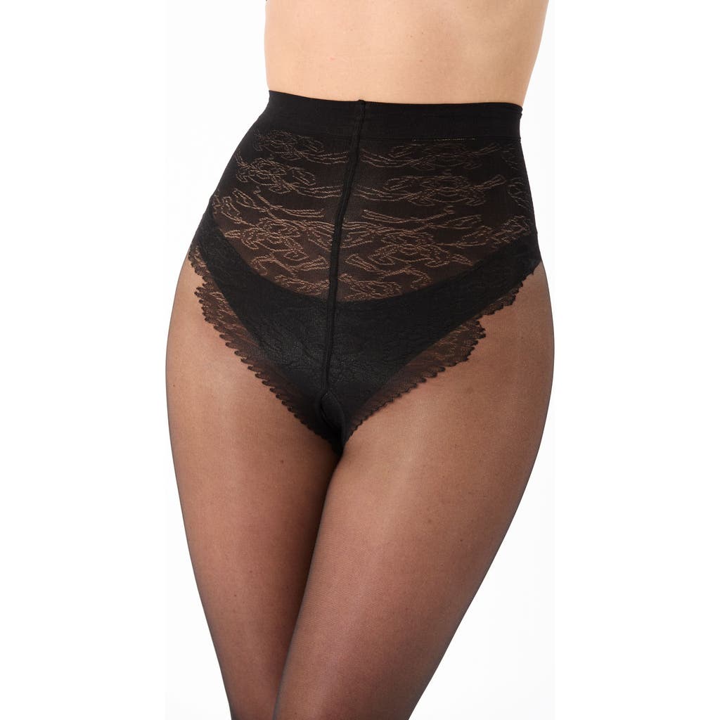 SKYTIGHTS Runway Everyday Sheer Control Top Tights in Black  product