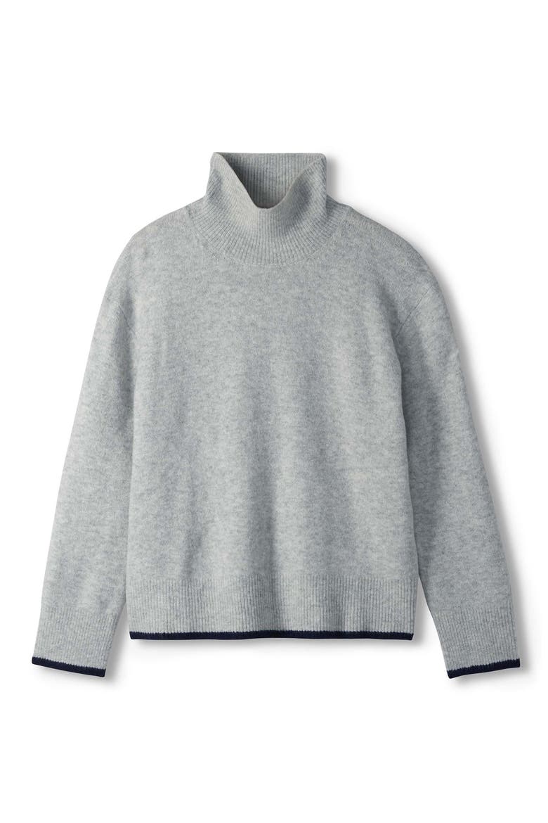 Cozy Mock Neck Sweater, Alternate, color, ATHLETIC GREY MELANGE