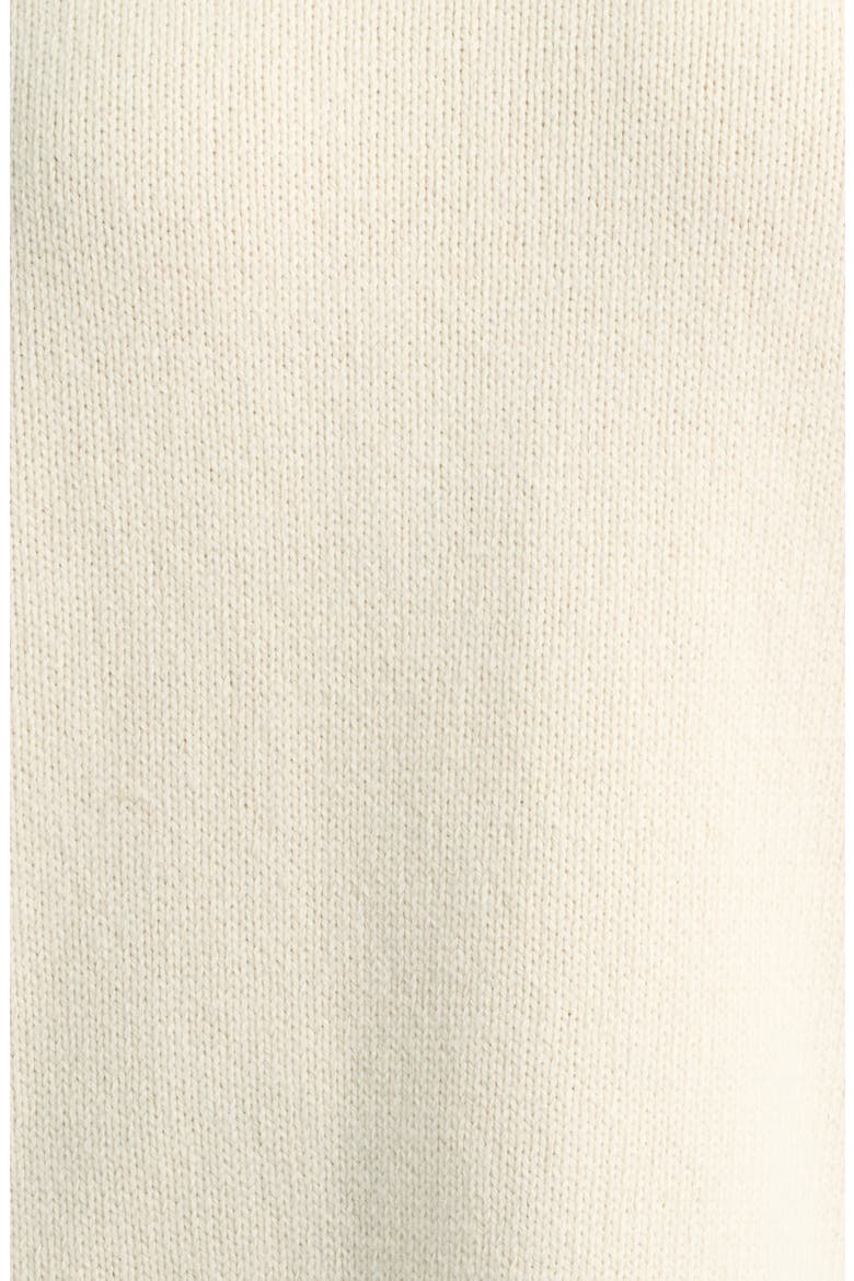 Hazel Roll Neck Cotton & Wool Sweater, Alternate, color, IVORY