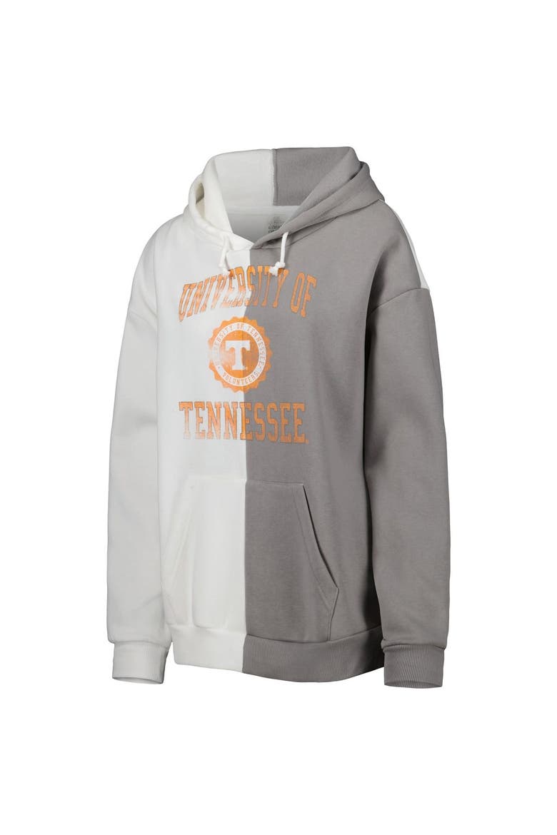 Women's Gameday Couture Gray/White Tennessee Volunteers Split Pullover Hoodie, Alternate, color, White