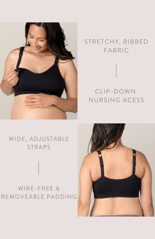 Kindred Bravely Mia Maternity & Nursing Lounge Bra- Fits Sizes 30b-44d In Black