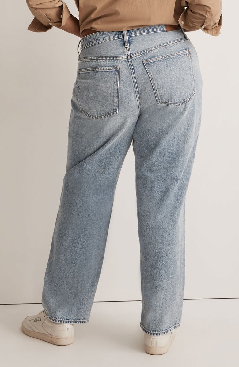 Madewell Curvy Low Rise Baggy Straight Jeans, Alternate, color, 