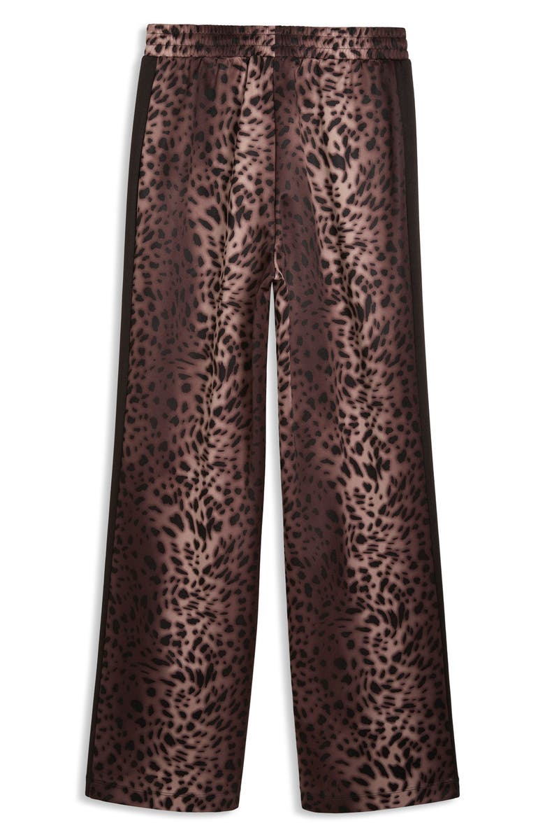 PUMA Leopard Print Track Pants, Main, color, Puma Black