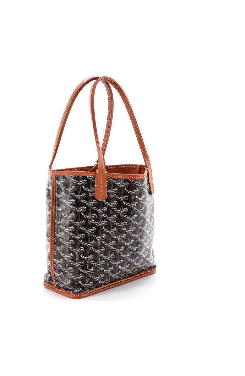 Pre-Owned Goyard Anjou Reversible Tote Coated Canvas Mini, Alternate, color, Brown