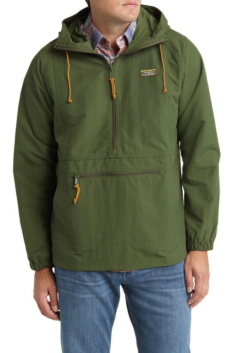 Mountain Classic Water Resistant Half Zip Jacket, Main, color, TUSCAN OLIVE
