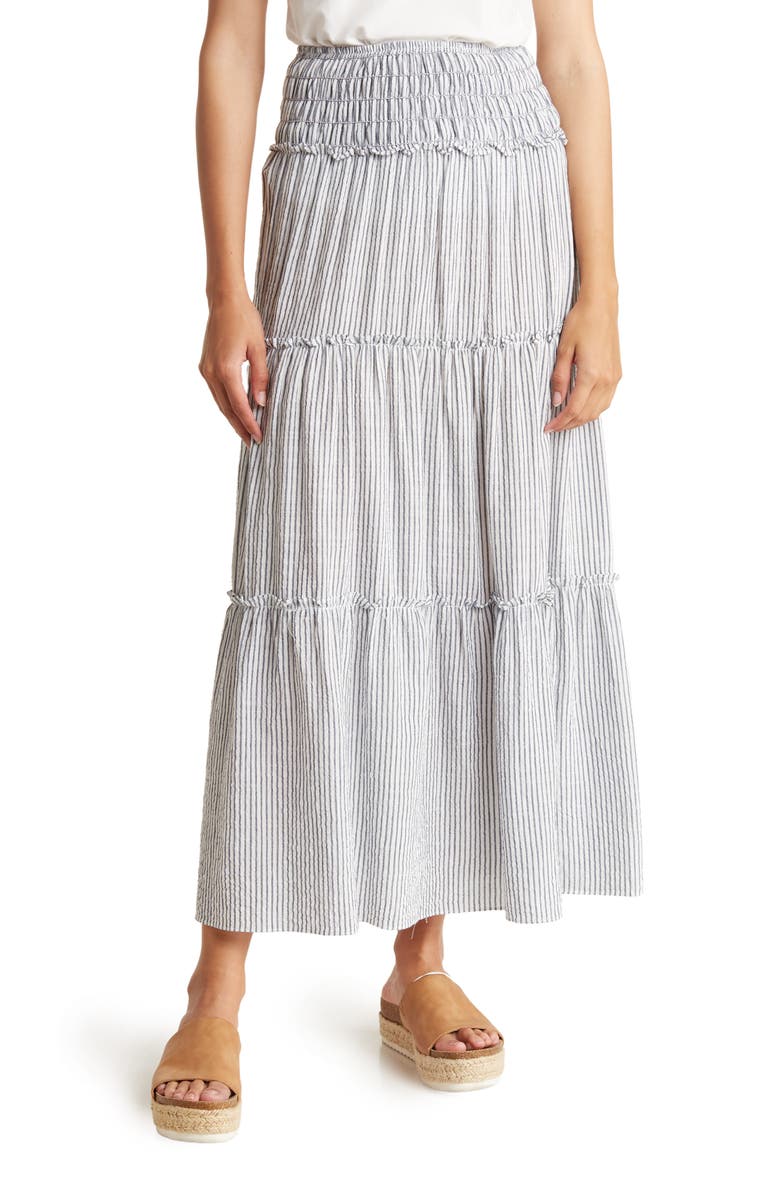MAX STUDIO Tiered Maxi Skirt, Main, color,