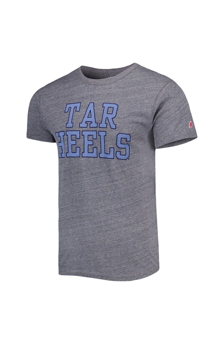 LEAGUE COLLEGIATE WEAR Men's League Collegiate Wear Heather Gray North Carolina Tar Heels Local Victory Falls Tri-Blend T-Shirt, Alternate, color, 