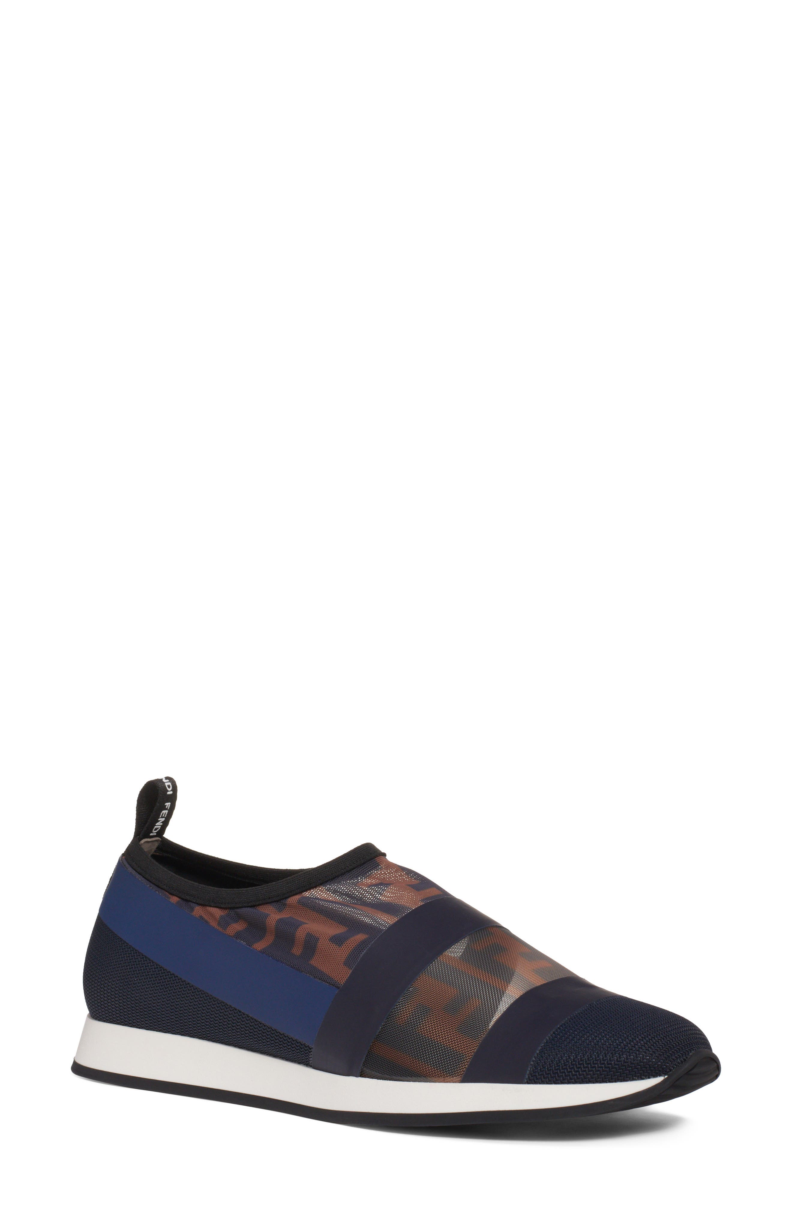Fendi Logo Slip-On Sneaker, Main, color, 