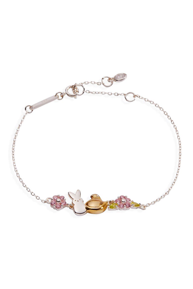 Peeps® Precious Peepsake Bracelet, Main, color, Two tone
