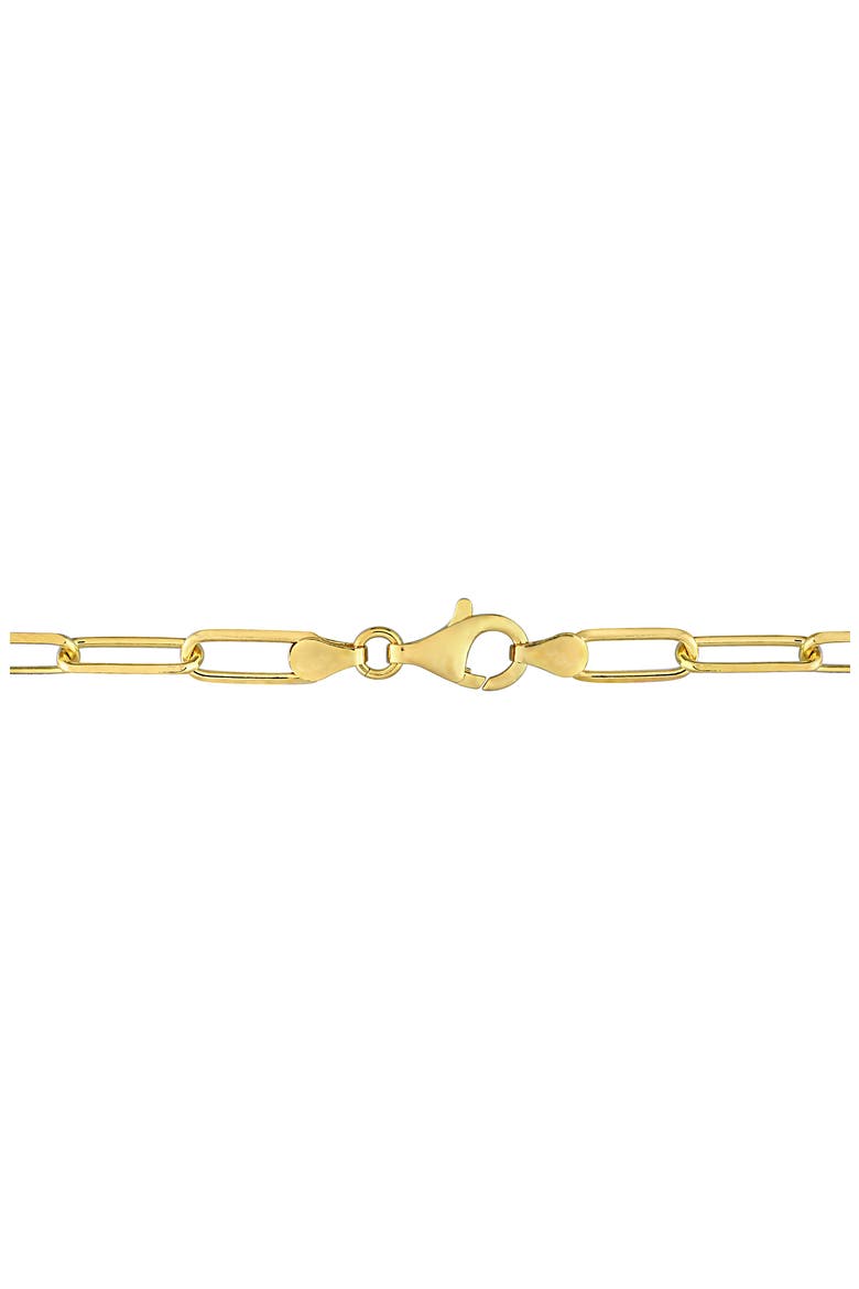 Men's Paperclip Chain Necklace, Alternate, color, YELLOW