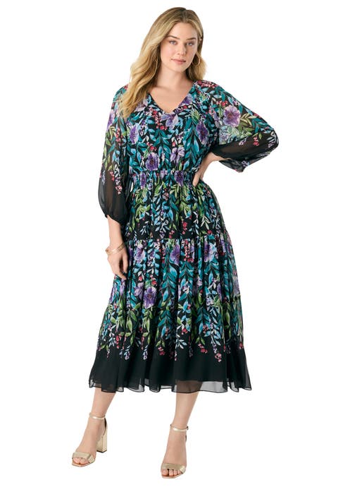 Georgette Tiered Dress