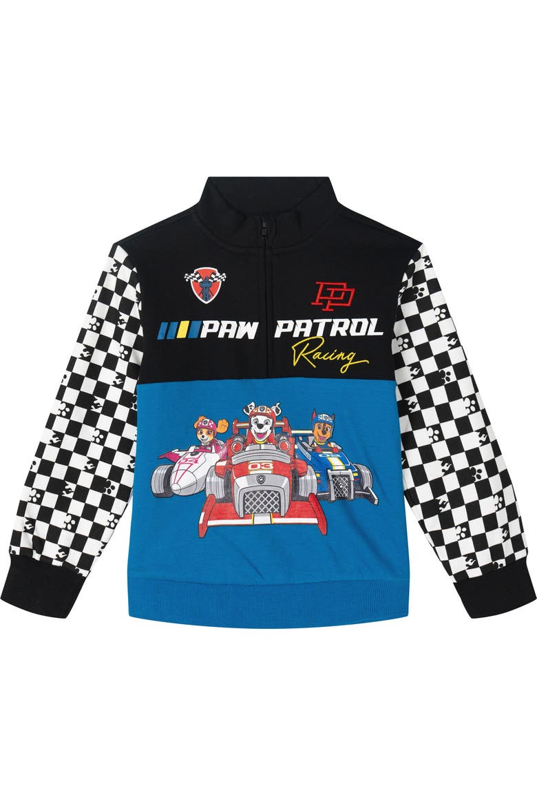 Fleece Sweatshirt, Main, color, Paw Patrol Teal Black