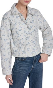 Levi's Floral Print Shirt Jacket