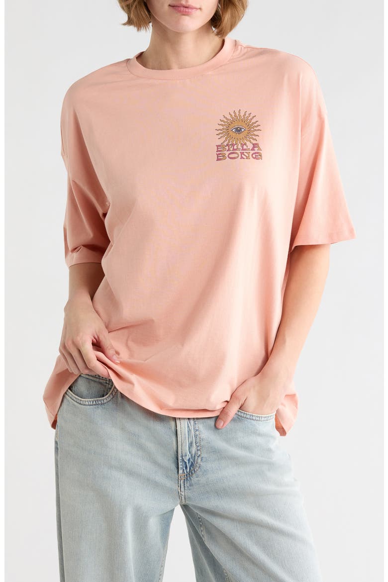 Wave Trip Graphic T-Shirt, Main, color, FADED ROSE