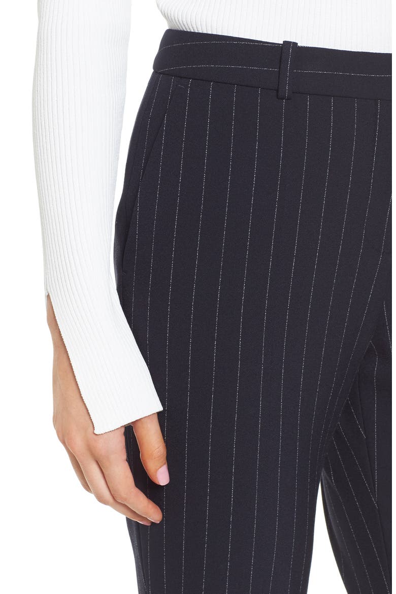 Titana Pinstripe Suit Trousers, Alternate, color, NAVY FANTASY