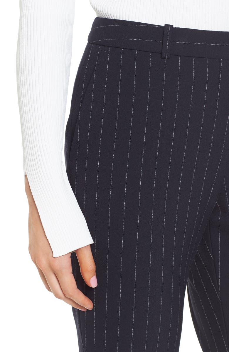 BOSS Titana Pinstripe Suit Trousers, Alternate, color, 