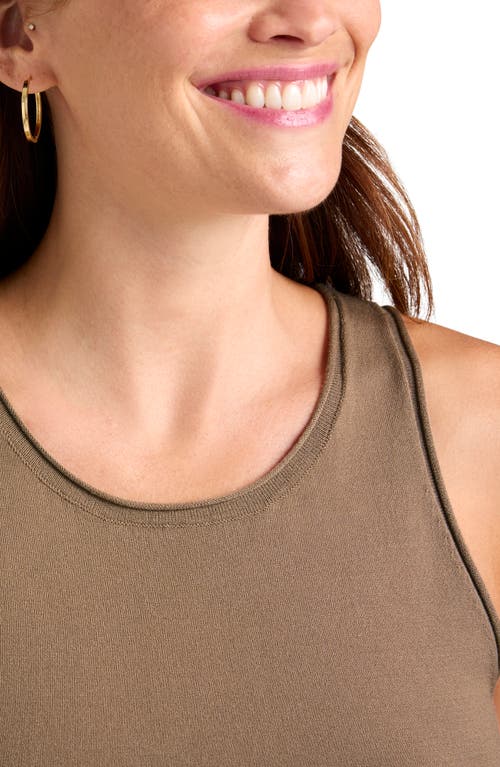 Splendid X Cellajaneblog Sweater Tank Top In Brown