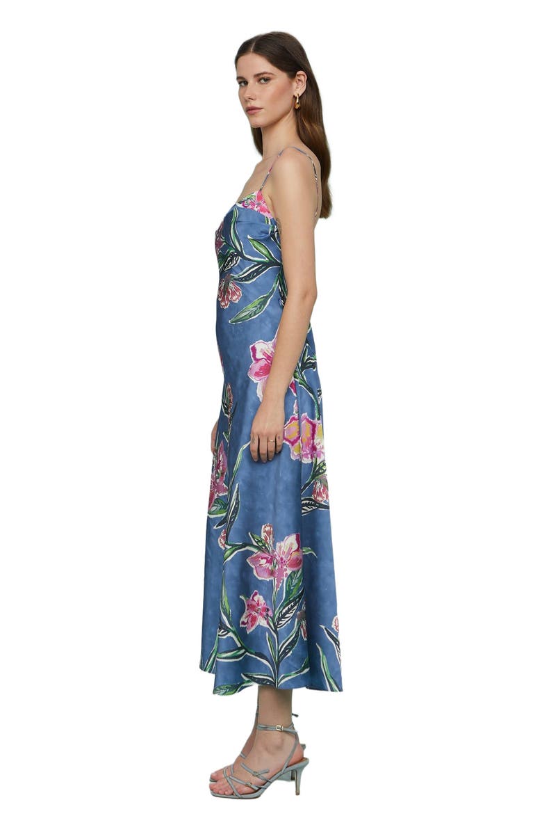 AMUR Delilah Midi Dress, Alternate, color, Water Lily