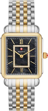 MICHELE Deco II Diamond Bracelet Watch, 32mm