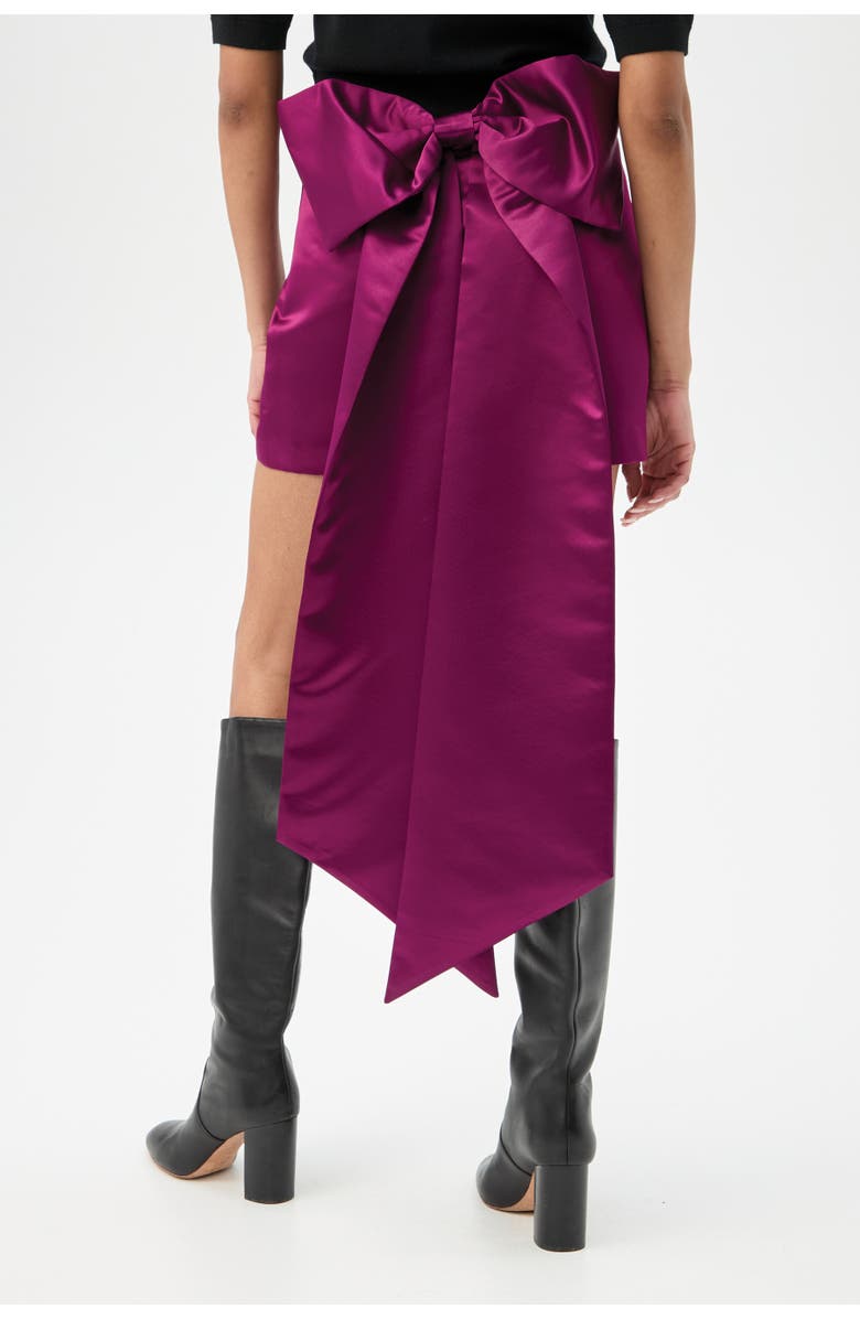 Trina Turk Vinna Bow Skirt, Alternate, color, Parisian Plum