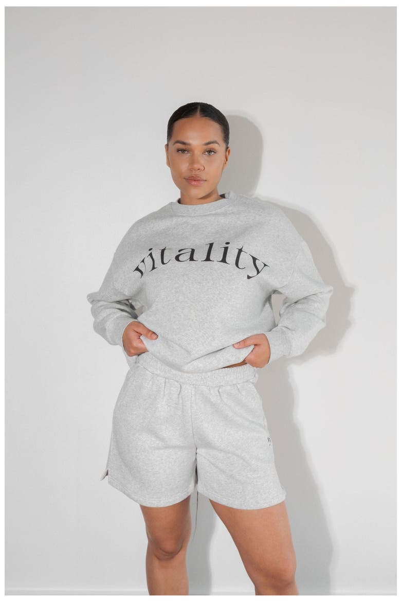 Cozy Uni Short, Alternate, color, Stone Marl