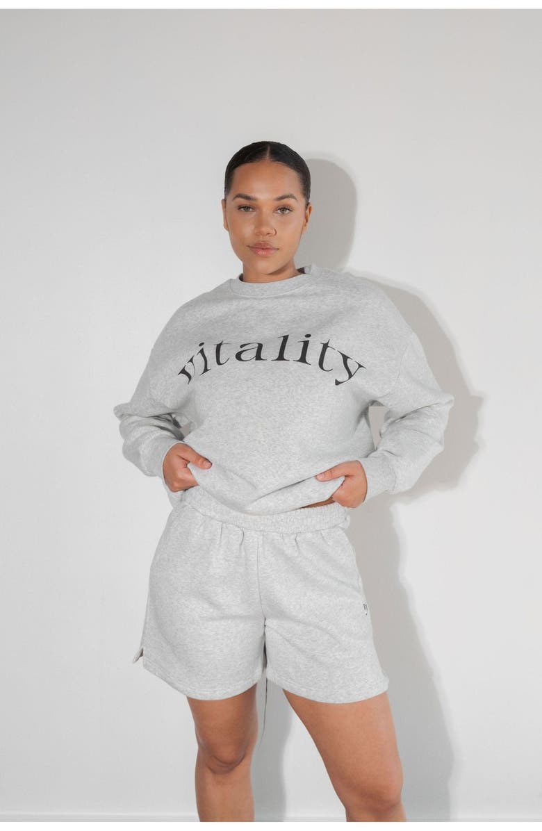 Vitality Cozy Uni Short, Alternate, color, Stone Marl