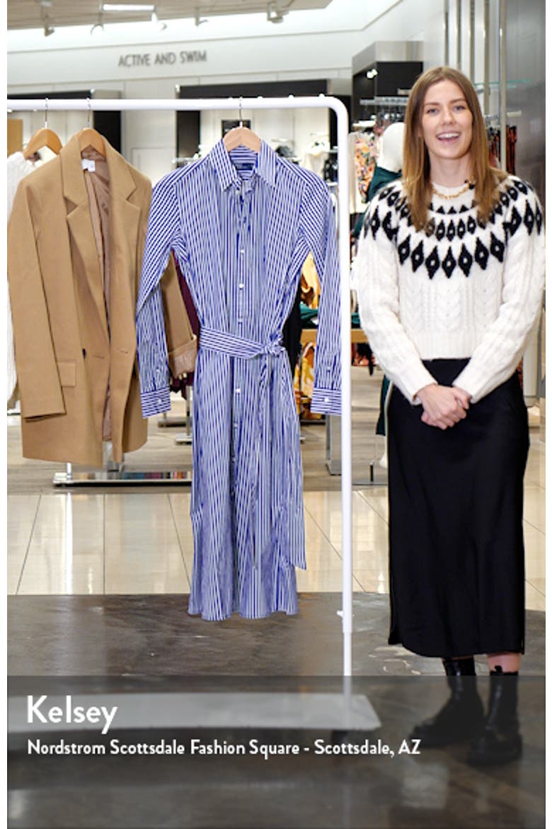 Ashton Long Sleeve Tie Waist Shirtdress video