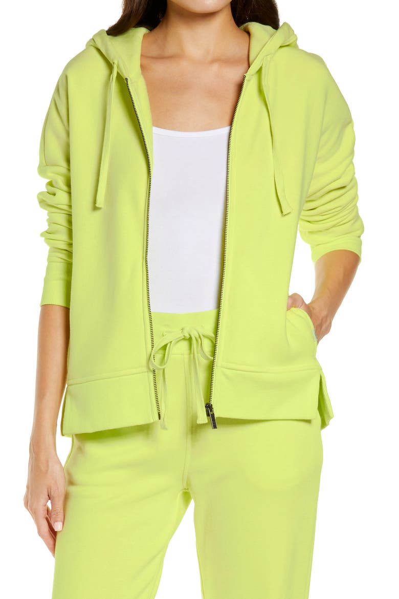 Gertie Full Zip Hoodie, Main, color, SUNNY LIME