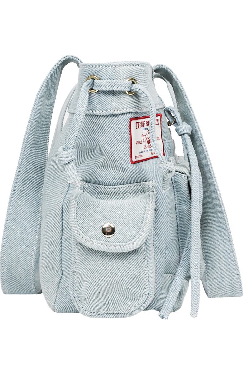 True Religion Multipatch Denim Tote, Alternate, color, Denim