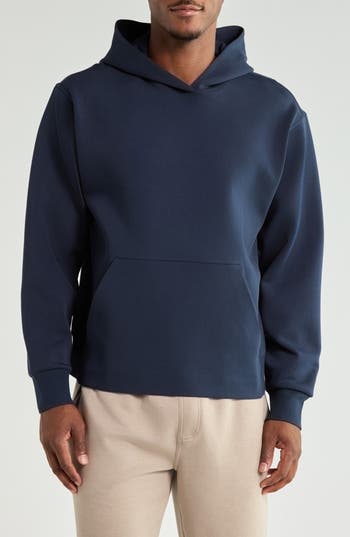 G/fore Cotton Blend Scuba Hoodie In Twilight