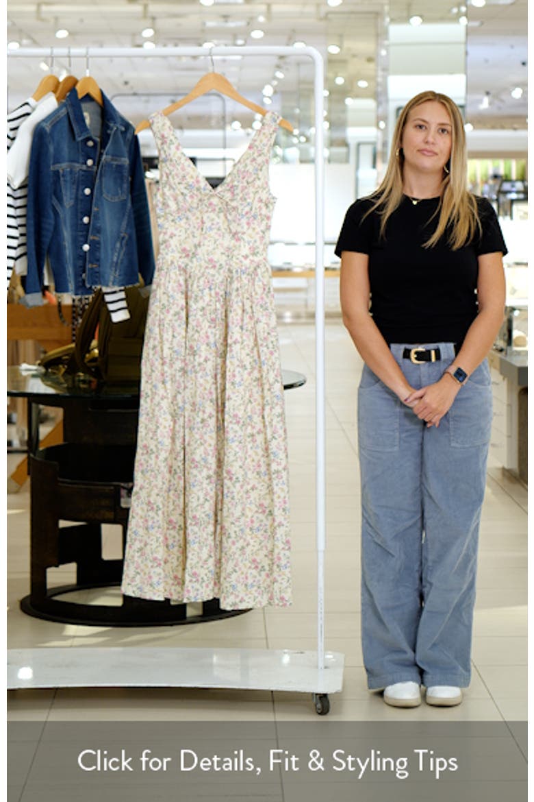 Veda Floral Print Sleeveless Maxi Dress video