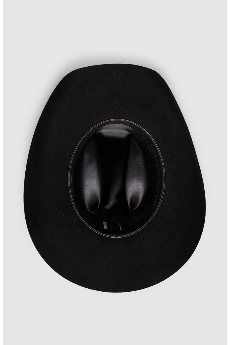 The Bronco Premier Wool Western Cowboy Hat, Alternate, color, Black