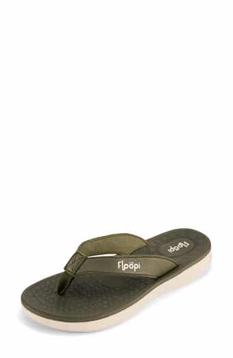 Faux Leather Thong Sandal