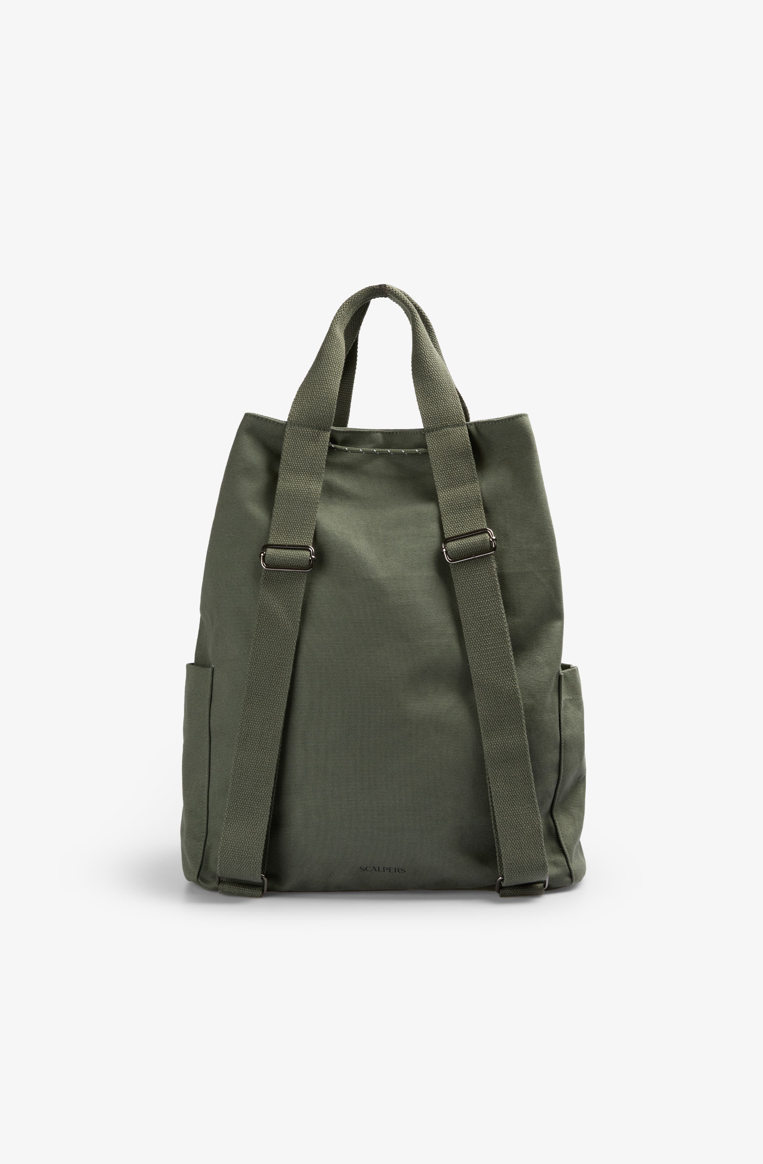 Scalpers Canvas Drawstring Backpack, Alternate, color, Khaki