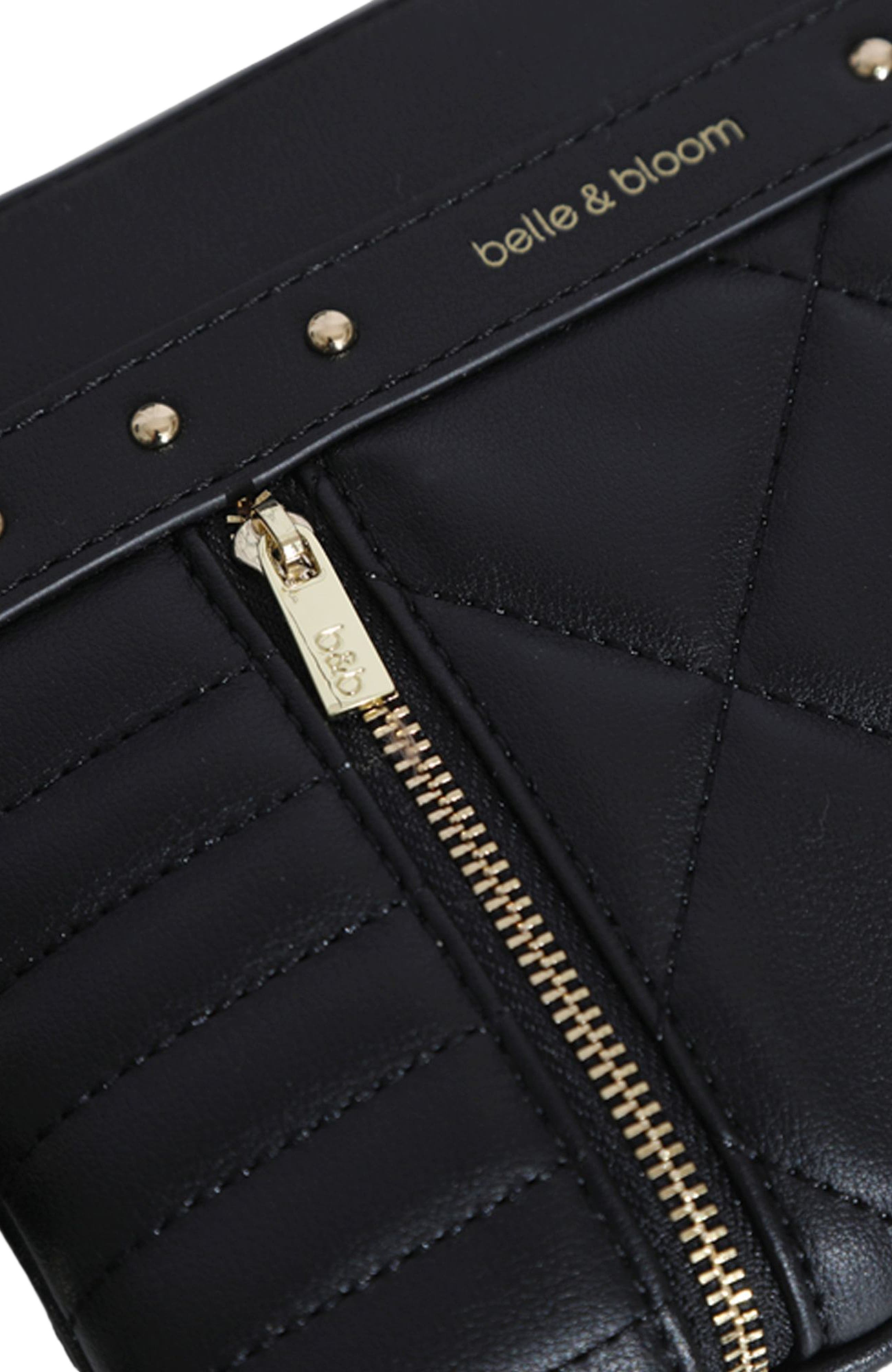 Belle & Bloom Be Mine Quilted Pouch, Alternate, color, Black