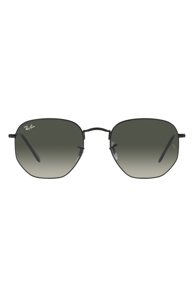 Ray-Ban 54mm Geometric Sunglasses, Main, color, Black