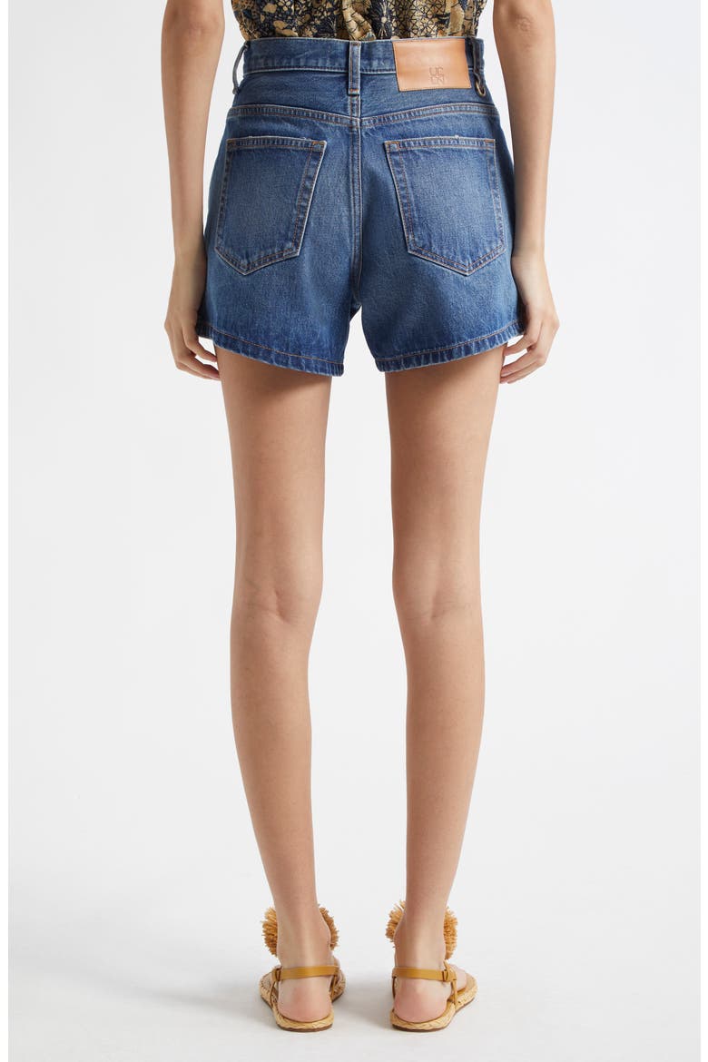 The Greta Denim Shorts, Alternate, color, DANUBE