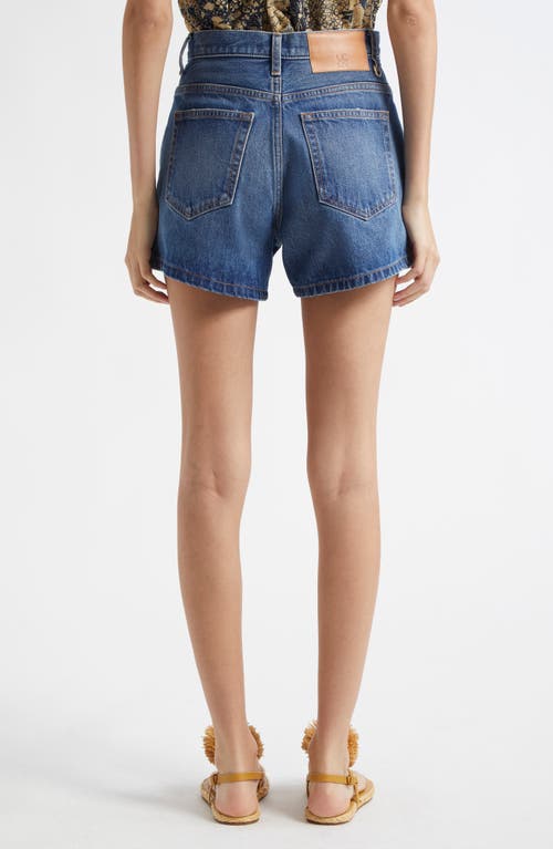 Ulla Johnson Greta High-rise Denim Shorts In Danube
