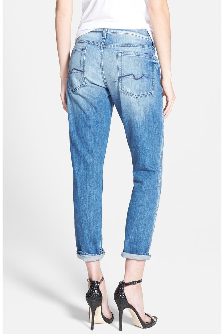 7 For All Mankind® 'Josefina' Boyfriend Jeans, Alternate, color, RED CAST HERITAGE BLUE