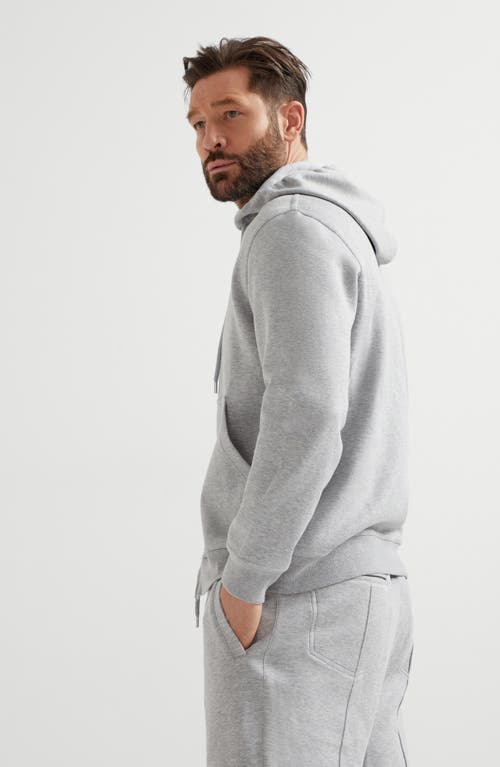 Brunello Cucinelli Double Cloth Sweatshirt In Medium Grey