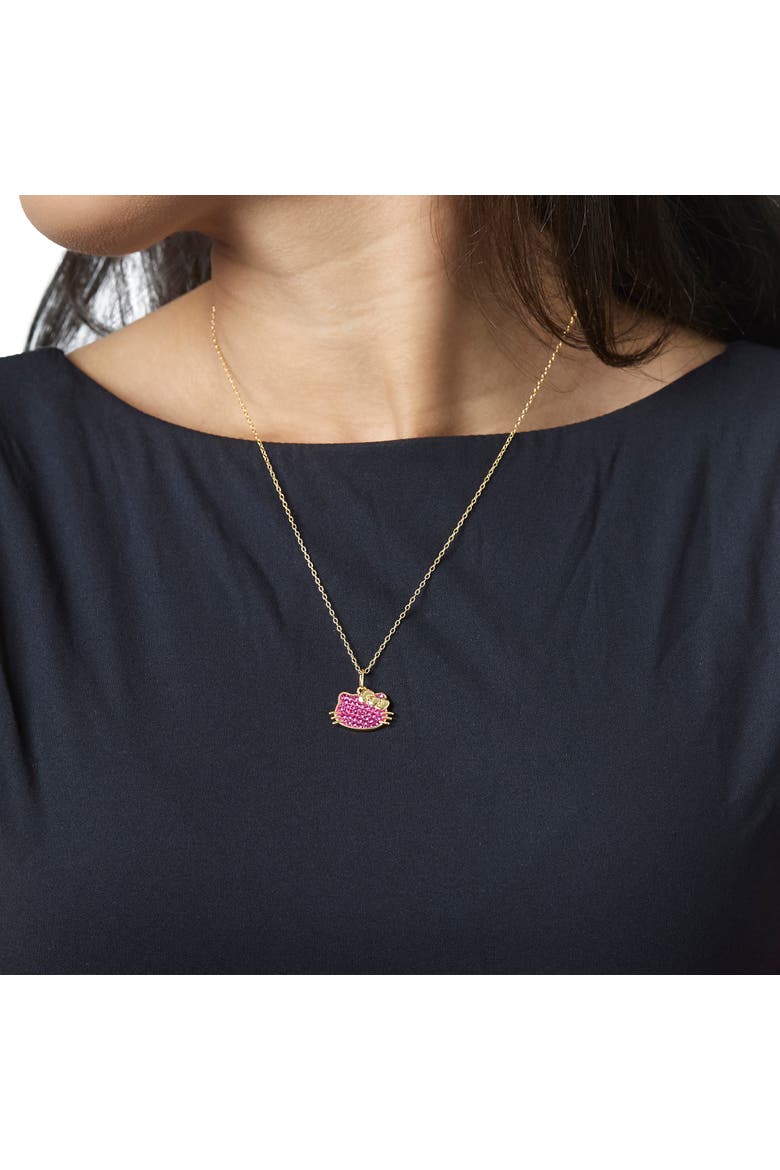 Necklace for Women 18" Official License, 18K Gold Plated, Alternate, color, Metallic Gold