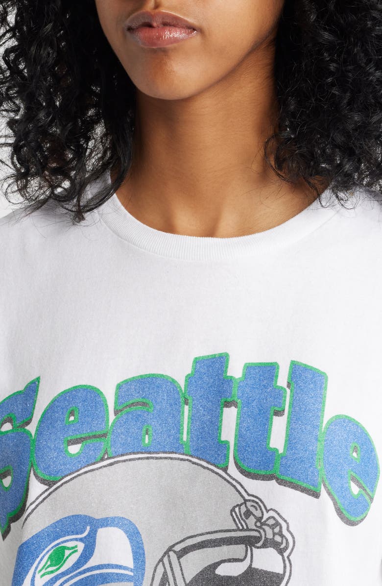 Junk Food Seattle Seahawks Helmet Cotton Graphic T-Shirt, Alternate, color, 