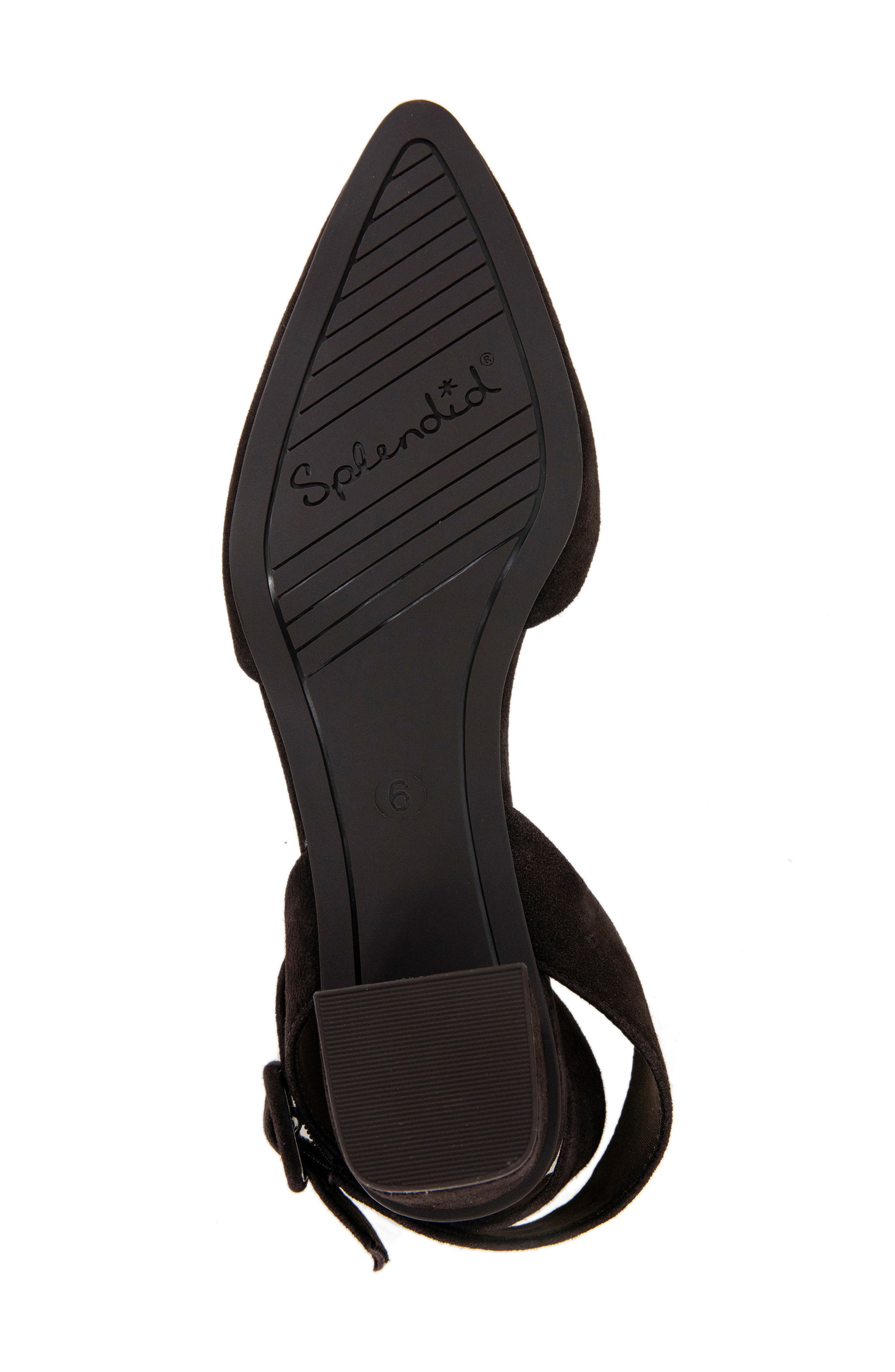 Splendid Lisetta Pointed Toe Ankle Wrap Pump, Alternate, color, Dark Chocolate