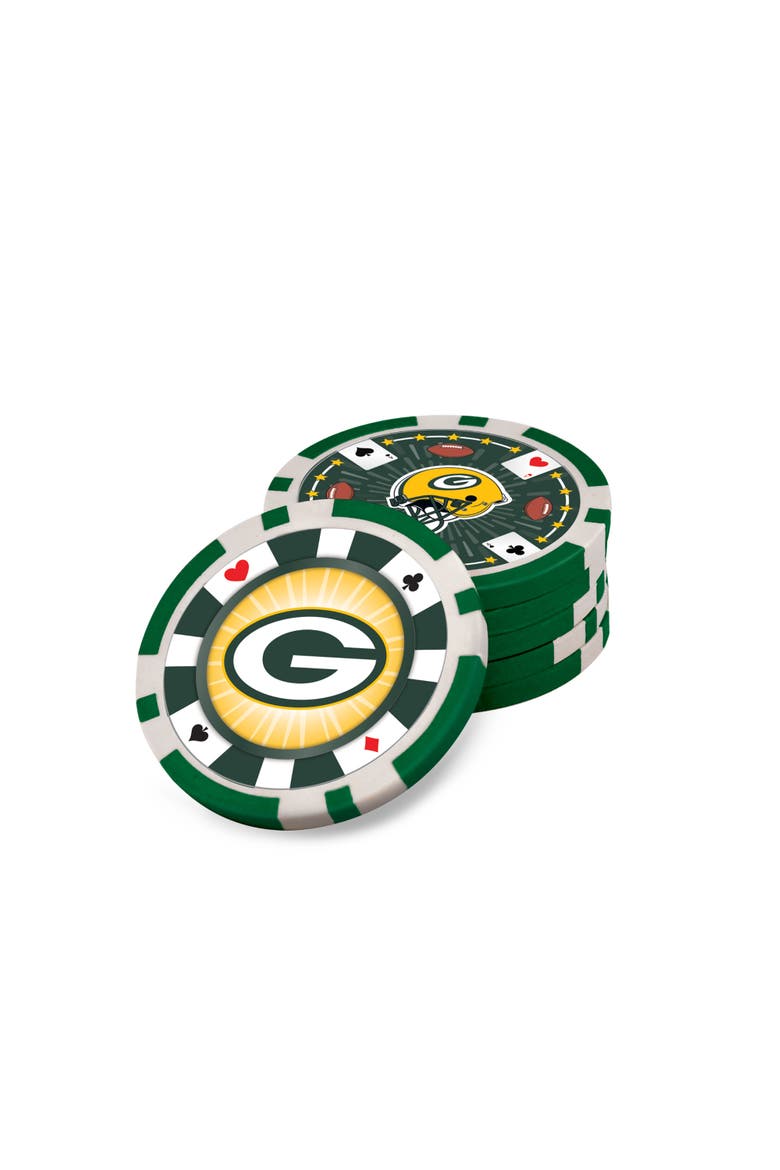 Green Bay Packers 300 Piece Poker Set, Alternate, color, Multicolor
