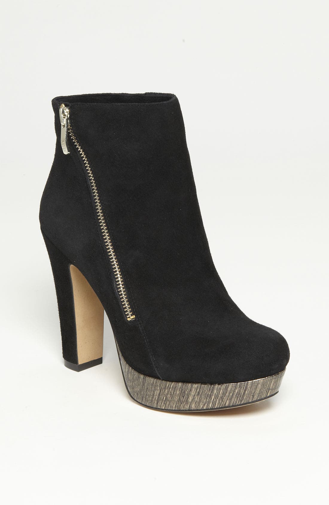 'Jerra' Bootie, Main, color, BLACK/ GOLDEN BLACK