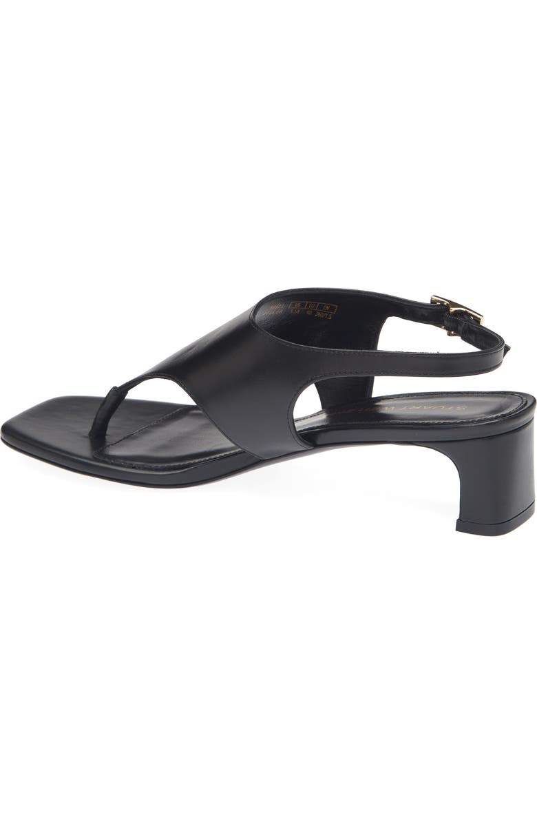 Stuart Weitzman Ankle Strap Sandal, Alternate, color, Black