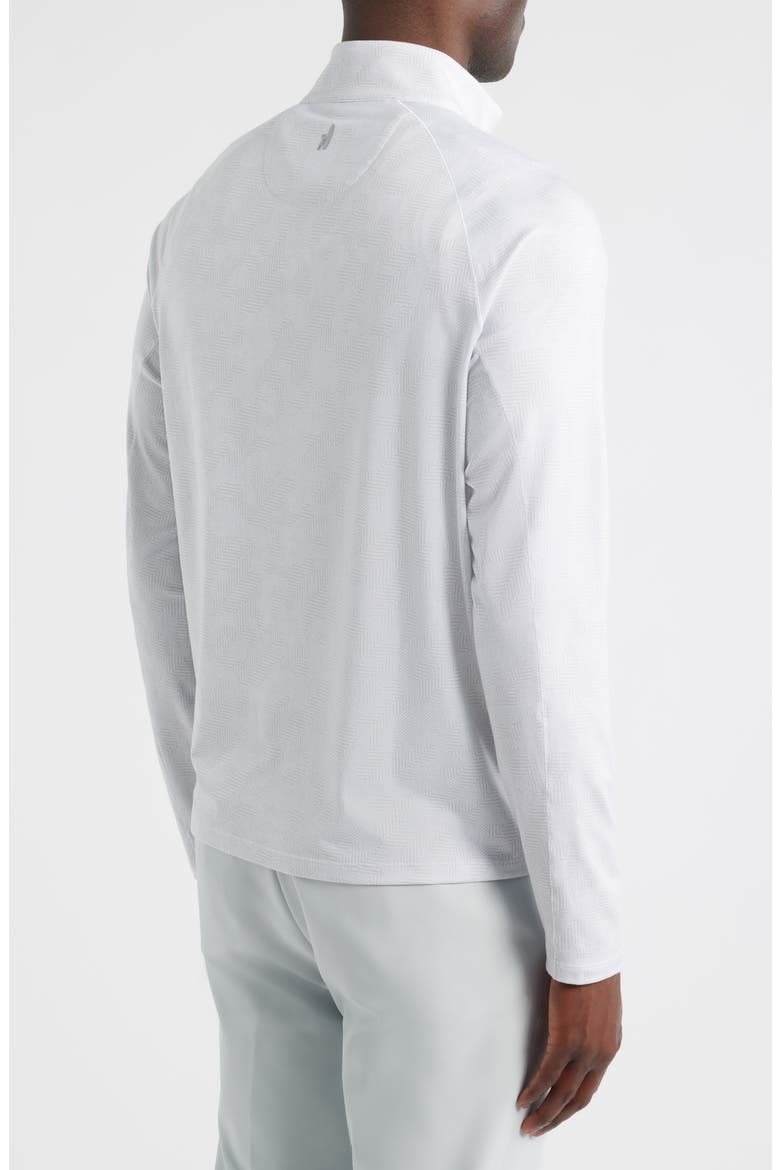 Viktor Waffle Camo Print Quarter Zip Pullover, Alternate, color, WHITE