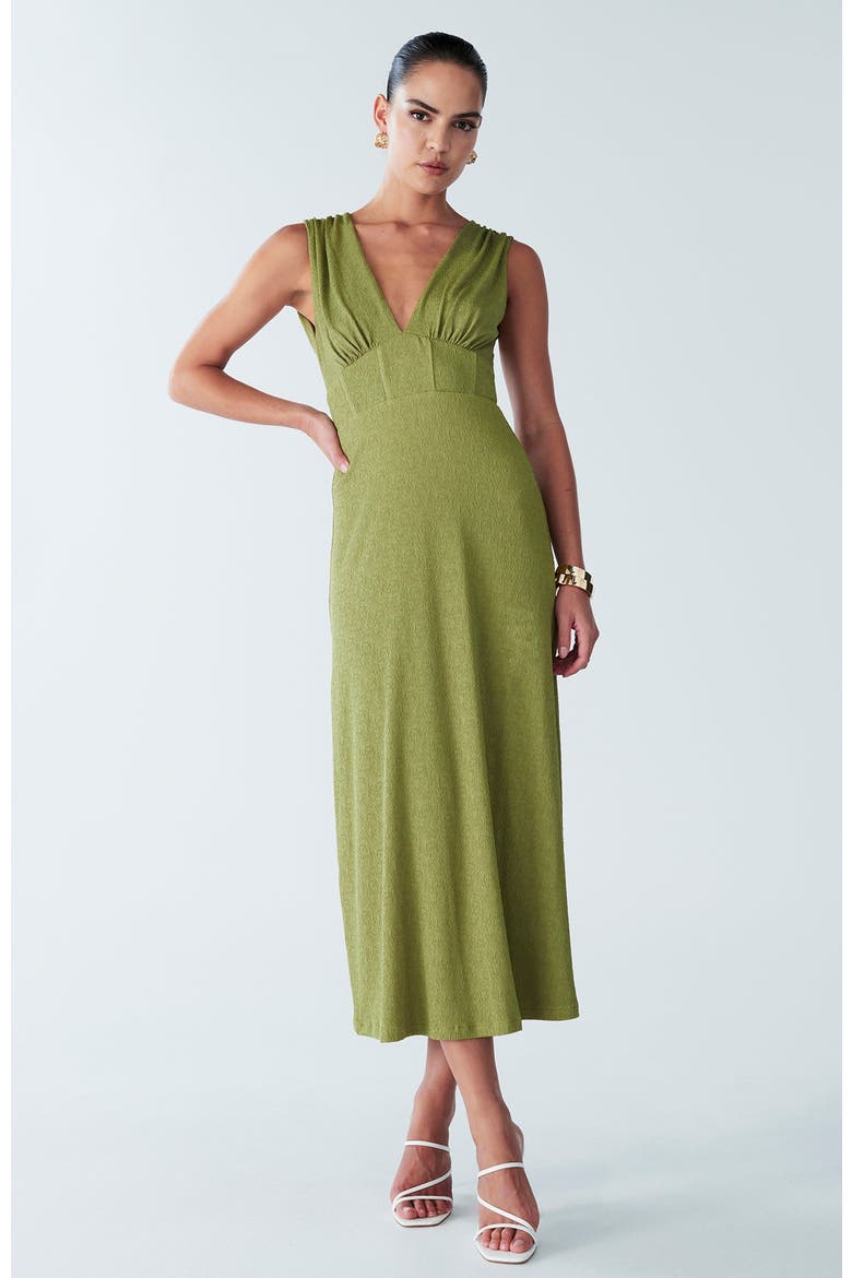 Camile Dress, Alternate, color, Olive Green